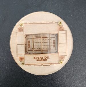 Indianapolis Colts Lucas Oil Stadium laser cut coaster